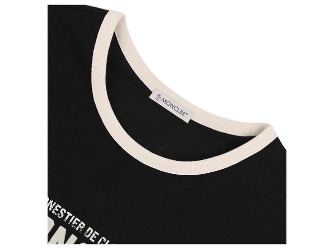 Moncler Logo Jersey T-Shirt Schwarz - Ansicht 5