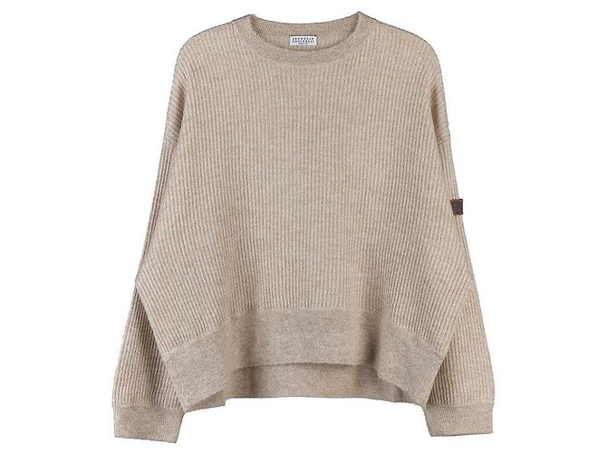 Brunello Cucinelli Strickwaren aus Stoff Weiß Damen - Ansicht 10