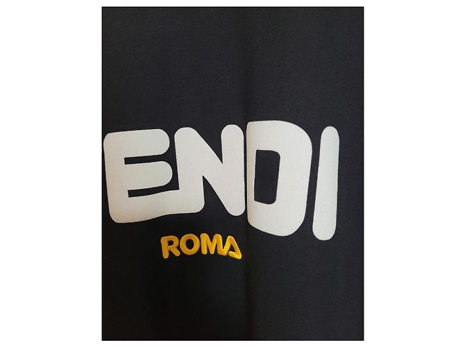 Fendi Sweatshirt mit Logo-Stickerei Schwarz - Ansicht 4