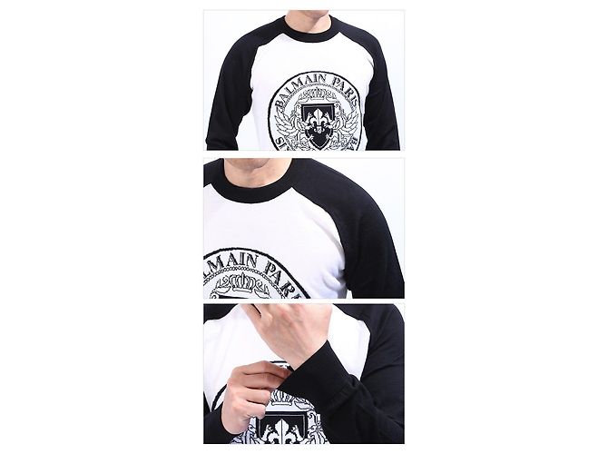 Balmain Logo Embroidered Knit Multiple colors - view 4