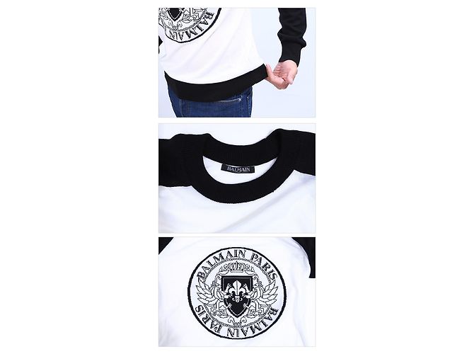Balmain Logo Embroidered Knit Multiple colors - view 5