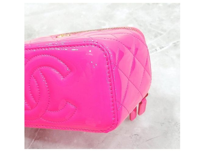 Chanel Necessaire Vanity New Patent Pink Golden Ball Rosa - vista 6