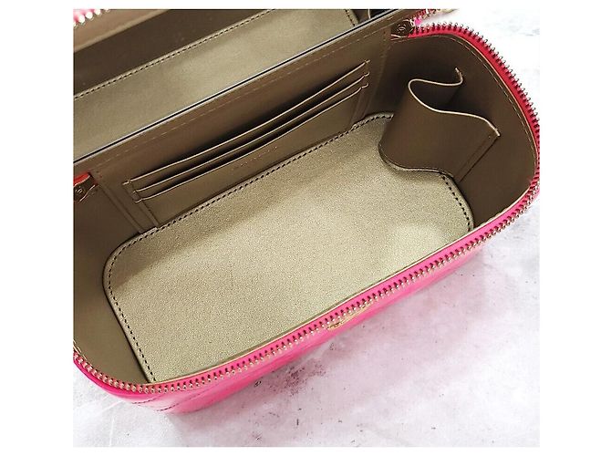 Chanel Necessaire Vanity New Patent Pink Golden Ball Rosa - vista 7
