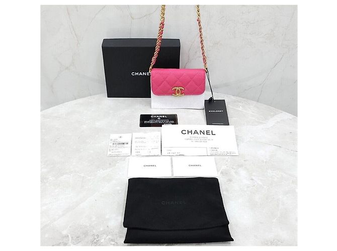 Chanel Mini borsa a tracolla Caviar Melody Chain Argento - vista 8