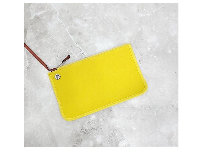 Hermès New Jib Airback Yellow Canvas - vista 6