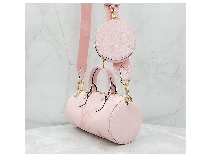 Louis Vuitton New Monogram Emprint Papillon BB Rose Pink Rosa - vista 2