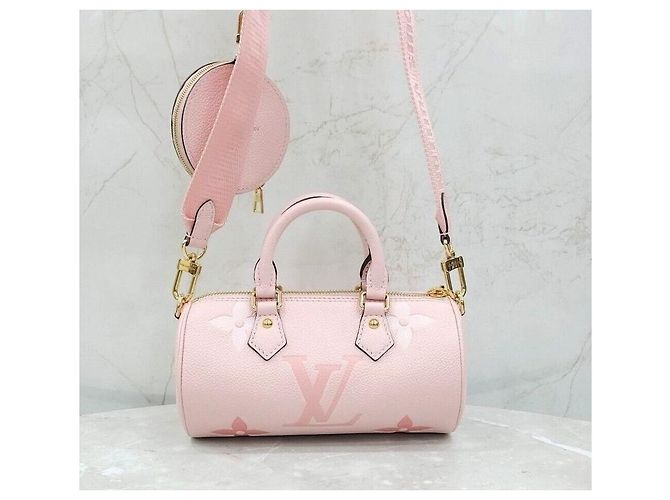 Louis Vuitton New Monogram Emprint Papillon BB Rose Pink Rosa - vista 3