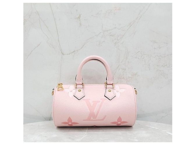 Louis Vuitton New Monogram Emprint Papillon BB Rose Pink Rosa - vista 4