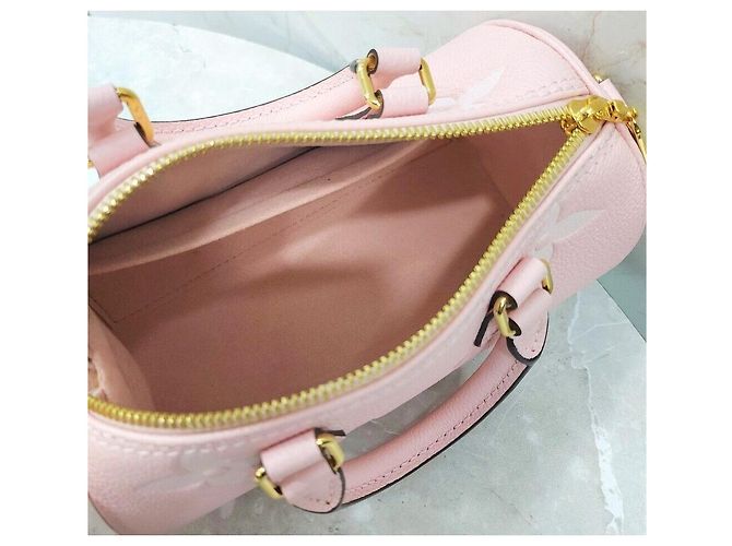 Louis Vuitton New Monogram Emprint Papillon BB Rose Pink Rosa - vista 7