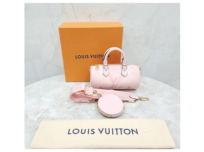 Louis Vuitton New Monogram Emprint Papillon BB Rose Pink Rosa - vista 8