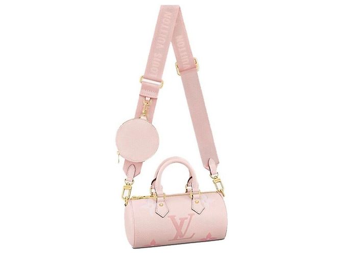 Louis Vuitton New Monogram Emprint Papillon BB Rose Pink Rosa - vista 9