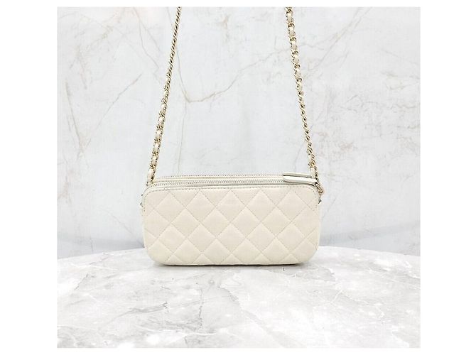 Chanel Borsa a tracolla Caviar WOC Mini Double Zip Chain - vista 3