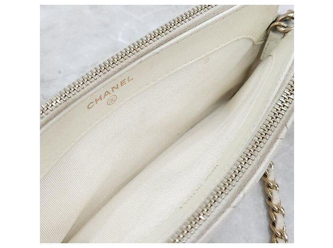 Chanel Borsa a tracolla Caviar WOC Mini Double Zip Chain - vista 7