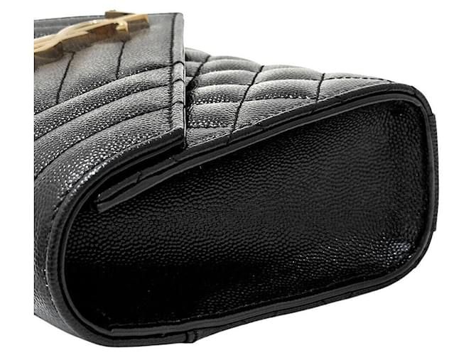 Saint Laurent Borsa a tracolla Monogram Chain Nero - vista 4