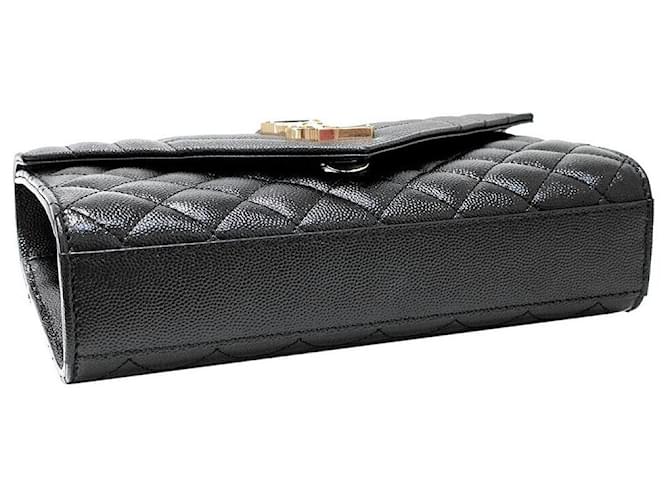 Saint Laurent Borsa a tracolla Monogram Chain Nero - vista 6