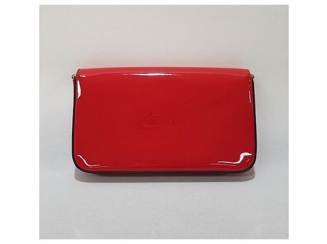 Fendi Borsa a tracolla WOC in vernice con catena e logo Argento - vista 4