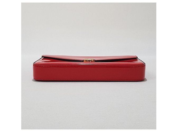 Fendi Borsa a tracolla WOC in vernice con catena e logo Argento - vista 7