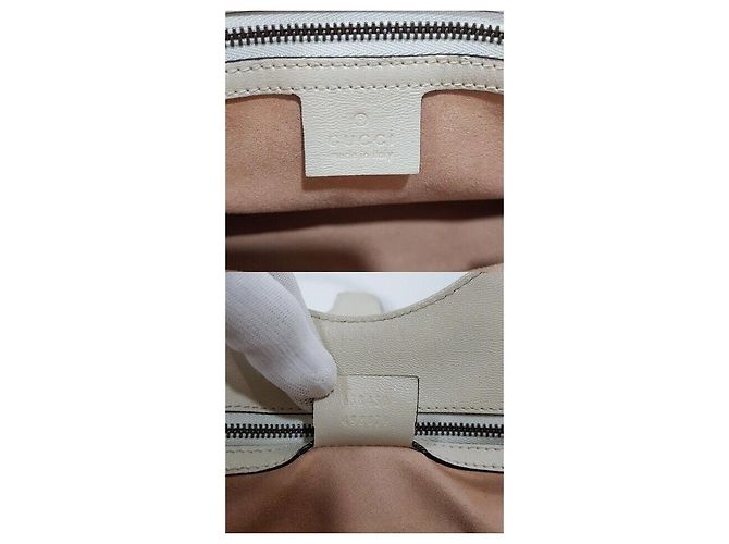Gucci Borsa a tracolla tote Marmont in pelle Bianco - vista 10