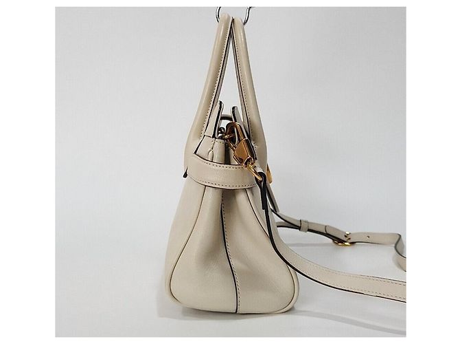 Gucci Borsa a tracolla tote Marmont in pelle Bianco - vista 4