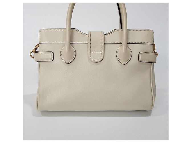 Gucci Borsa a tracolla tote Marmont in pelle Bianco - vista 5
