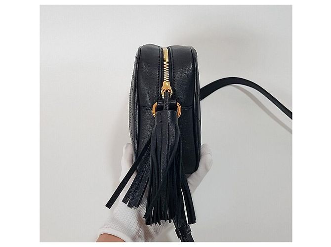 Gucci Borsa a tracolla piccola Blondie Tassel Nera - vista 3
