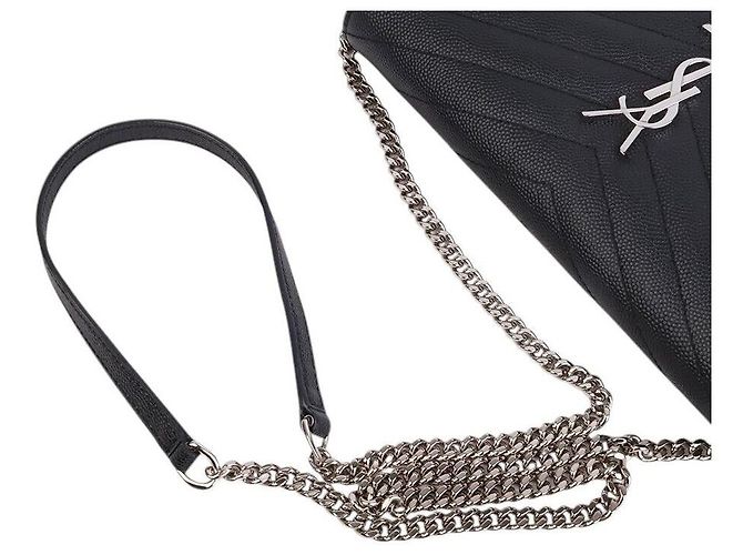 Saint Laurent Cassandra Mini Crossbody Bag Schwarz - Ansicht 3