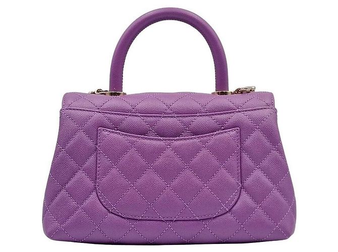 Chanel Caviar Coco Handle Roxo - vista 2