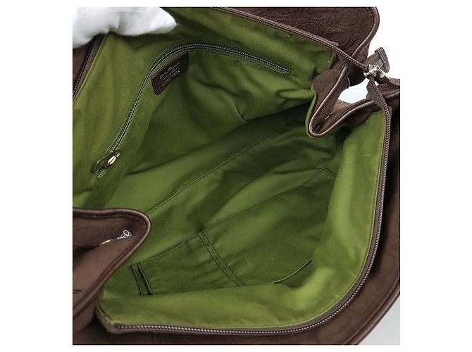 Salvatore Ferragamo Borsa a spalla Logo Gancini Marrone - vista 8