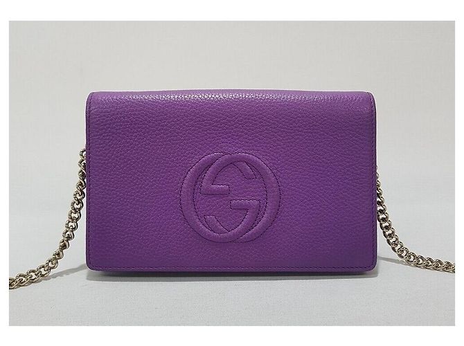 Gucci Borsa a tracolla Soho Mini Chain Porpora - vista 2