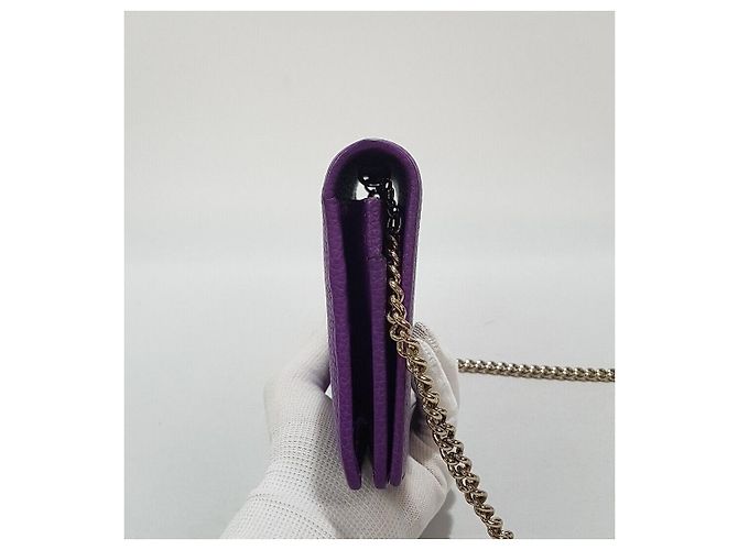 Gucci Borsa a tracolla Soho Mini Chain Porpora - vista 3