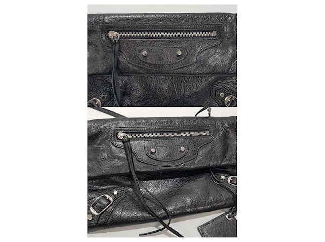 Balenciaga Clutch a Busta e Borsa a Tracolla Nero - vista 3