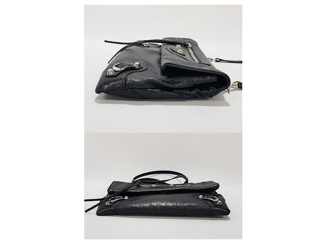 Balenciaga Clutch a Busta e Borsa a Tracolla Nero - vista 5
