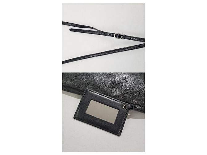 Balenciaga Clutch a Busta e Borsa a Tracolla Nero - vista 7