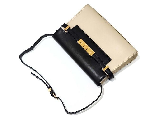 Saint Laurent Manhattan Small Blanc - vue 3