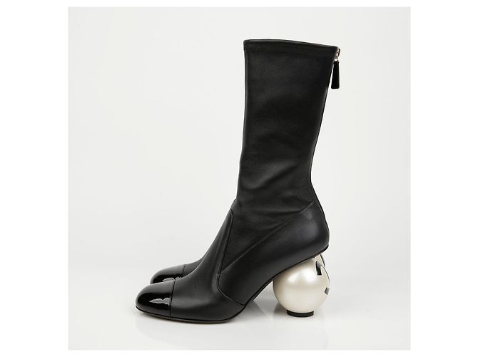 Chanel Talla de botas altas Negro - vista 4