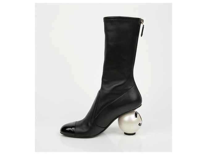 Chanel Talla de botas altas Negro - vista 7