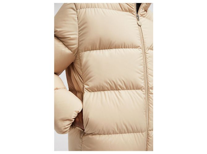 Moncler Generalüberholte Abbadia kurze Daunenjacke, Beige, Größe Braun - Ansicht 7