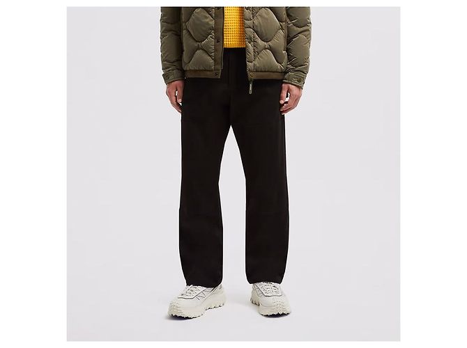 Moncler gerade geschnittene Canvas-Hose Silber - Ansicht 2