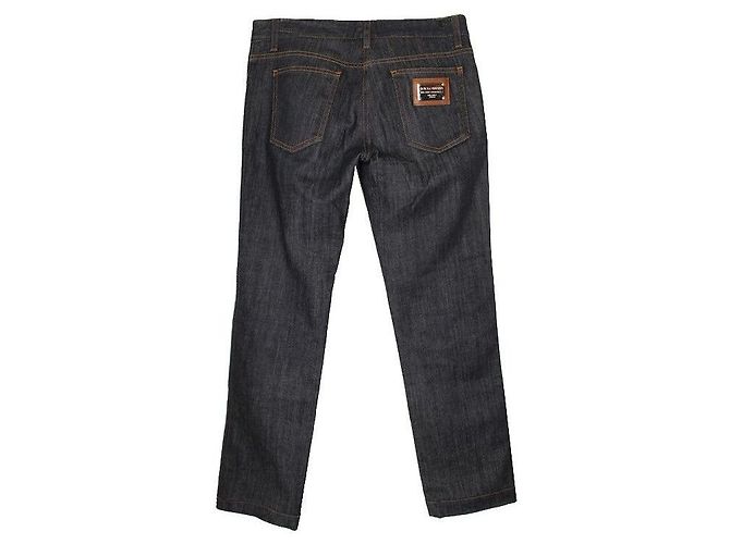 Dolce & Gabbana Pantalones de denim azul índigo Dolce Gabbana - vista 2