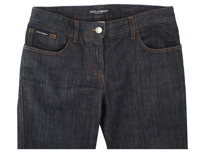 Dolce & Gabbana Pantalones de denim azul índigo Dolce Gabbana - vista 3
