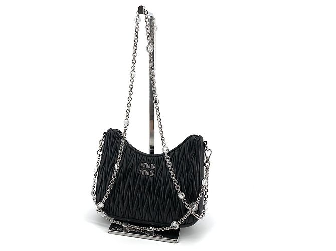 Miu Miu Borsa a tracolla Napla Chain Crystal Borsa Hobo Multicolore - vista 2