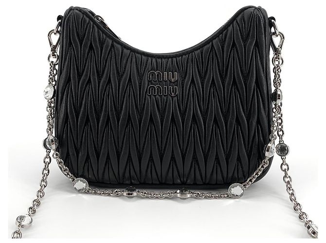 Miu Miu Borsa a tracolla Napla Chain Crystal Borsa Hobo Multicolore - vista 3