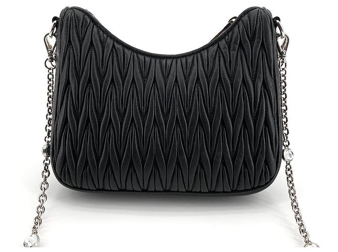 Miu Miu Borsa a tracolla Napla Chain Crystal Borsa Hobo Multicolore - vista 4