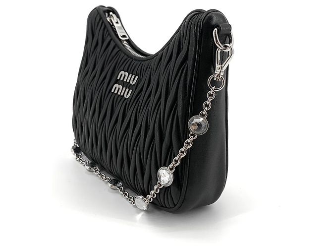 Miu Miu Borsa a tracolla Napla Chain Crystal Borsa Hobo Multicolore - vista 5