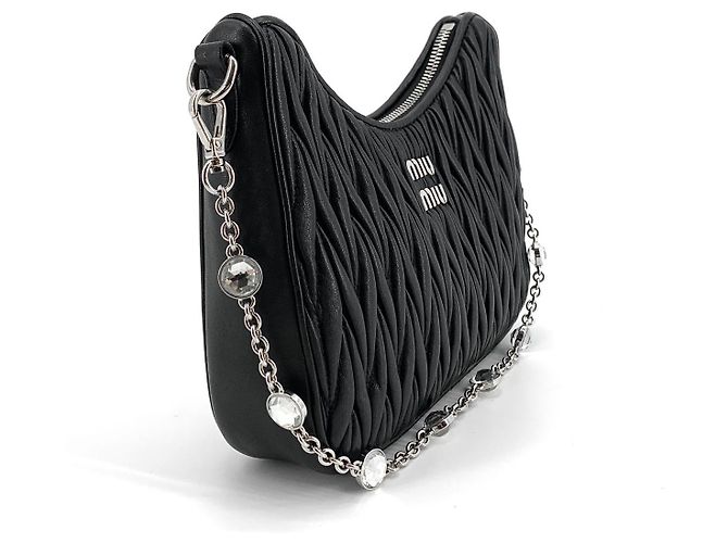 Miu Miu Borsa a tracolla Napla Chain Crystal Borsa Hobo Multicolore - vista 6