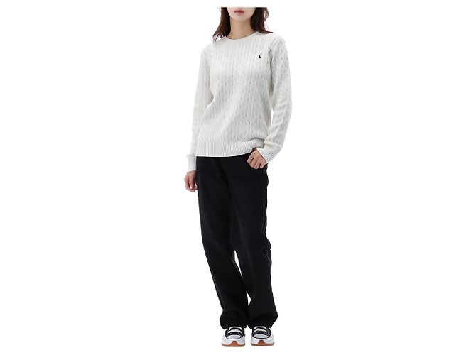 Ralph Lauren Zopfstrick Erwachsenengröße mit Pony-Logo Silber - Ansicht 11
