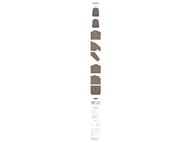 Maison Martin Margiela Maglione in lana con punto indietro da uomo Marrone - vista 11