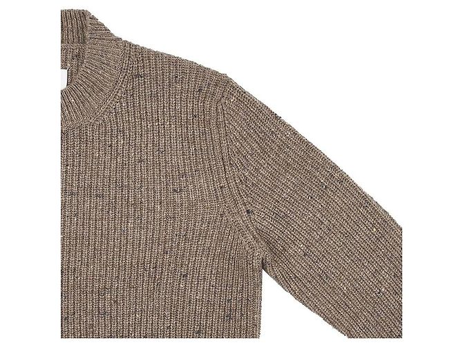 Maison Martin Margiela Maglione in lana con punto indietro da uomo Marrone - vista 4