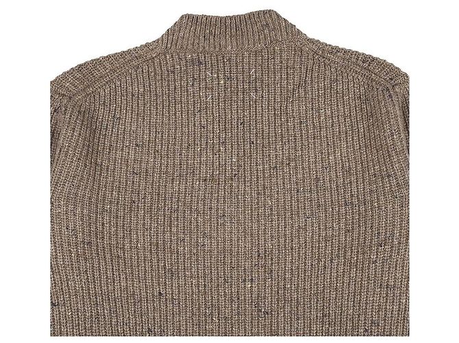 Maison Martin Margiela Maglione in lana con punto indietro da uomo Marrone - vista 6