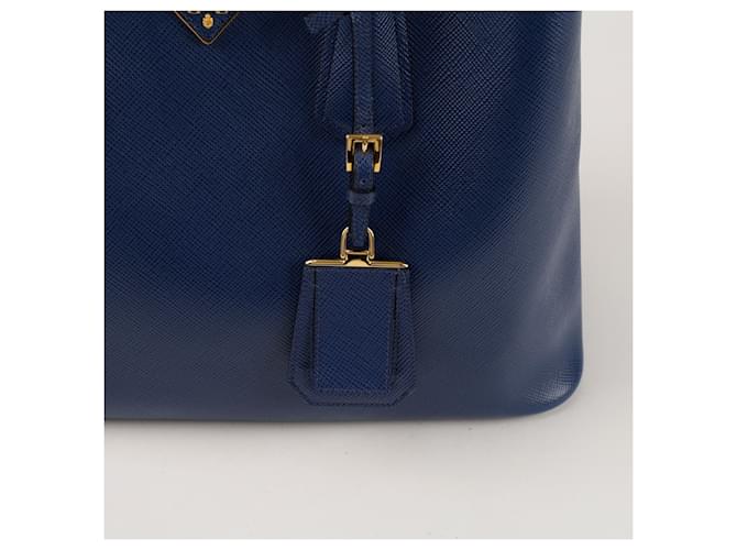 Prada Doppelter Tote Bag Blau - Ansicht 3